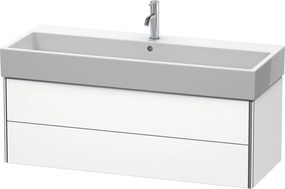 Duravit XSquare szekrény 118.4x46x39.7 cm Függesztett, mosdó alatti fehér XS419701818