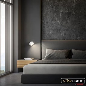 Briloner 3896016 - TARI LED fali lámpa, fényerőszabályozható, újratölthető, LED/1,6W/5V 1500 mAh, fehér