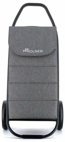 Rolser Com Polar 8 Black Tube bevásárlótáska kerekeken, szürke