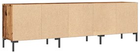 antik fa színű szerelt fa TV-szekrény 150 x 30 x 44,5 cm