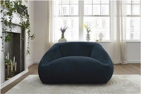 Sötétkék műszőrme babzsákfotel Lilibet – Bobochic Paris