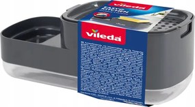 Szappanadagoló szivacstartóval 23x10,2x8,9cm Műanyag szürke