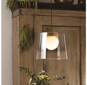 Ideal Lux - LED Csillár zsinóron FADE 1xG9/3W/230V átm. 27,3 cm arany/füstös