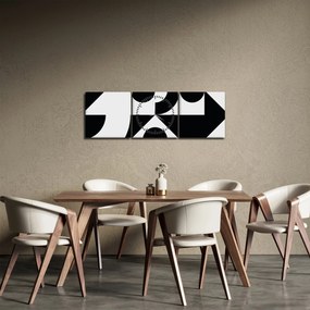 Kép - Geometriai absztrakció N⁰1 (órával) (90x30 cm)