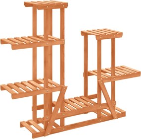 vidaXL tömör fenyőfa virágtartó állvány 95 x 25 x 96 cm
