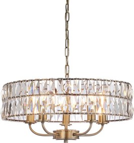 Endon glamour modern függeszték clifton antik sárgaréz átlátszó end106244