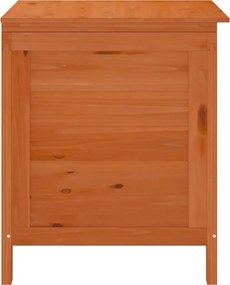 vidaXL barna tömör fenyőfa kerti tárolóláda 50x49x56,5 cm