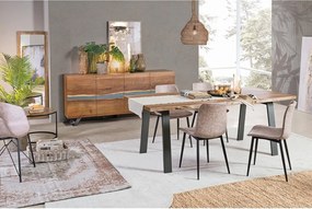 Sárgaréz színű acél függőlámpa Amish – Bizzotto