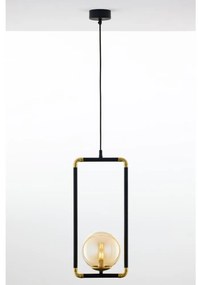 Jupiter 2024 - Csillár zsinóron ZAFRA 1xG9/10W/230V fekete/arany/bézs