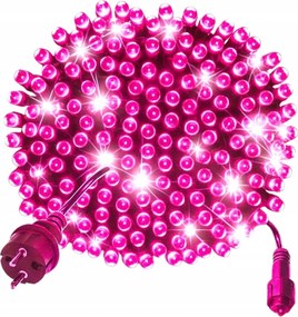 Karácsonyfa lámpák 1000 Led Rózsaszín Flash 67m IP44 Kültéri Vízálló