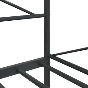 kanapéágy matrac nélkül fekete 100x190 cm acél