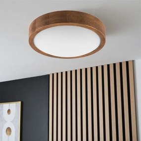 Brilagi - LED Mennyezeti lámpa CARVALHO SLIM 1xE27/60W/230V tölgy cseresznye átm. 27 cm