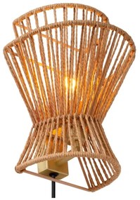 Lucide 10220/01/72 - Fali lámpa TASMAN 1xE27/60W/230V bézs