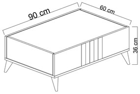 Nappali fal Chromatic (antracit + dió). 1072966