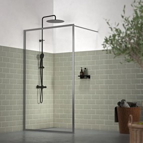 Sealskin Contour zuhanykabin fal walk-in 120 cm grafit matt üveg/átlátszó üveg CDA31186145100