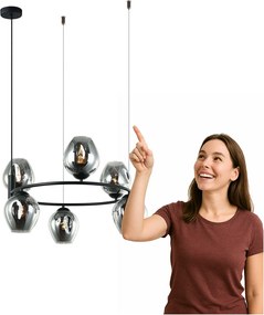 Roxane fĂŒggĆlĂĄmpa MDM-4045-6 Bk+sg Italux