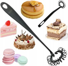 Spirális Habverő Fiskars Tojásfelverő Keverő Habverő Fekete 28CM Sláger