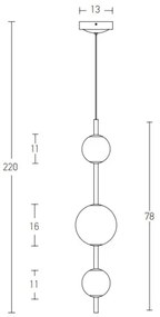 Zambelis 20132 - LED Csillár zsinóron LED/12W/230V