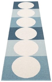 Kék-krémszínű kültéri-beltéri futószőnyeg 70x280 cm Otto Sky – Pappelina