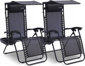 Kerti Székek Összecsukható Terasz Kemping Szett 2 Db