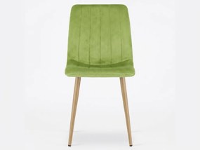 Világoszöld bársonyszék LAVA