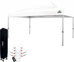 Kerti partysátor 3x4,5 m: Az Ön kuckója a pihenéshez és az ünneplésekhez - falak nélkül - Fehér