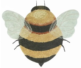 Sárga mosható kézi szövésű pamut gyerek szőnyeg 115x150 cm Bee – Lorena Canals