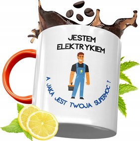 Narancssárga Bögre Villanyszerelőnek Tökéletes Ajándék fényképes nyomtatással