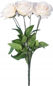 Csokor 9 Rózsa 44CM Krémszínű Művirág Kompozíciókhoz, Nádakhoz