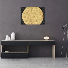 Üveg kép - Arany szerkezet N⁰2 (70x50 cm)