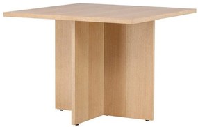Asztal Dallas 3747Tölgy, 75x100x100cm, Közepes sűrűségű farostlemez, Természetes fa furnér, Közepes sűrűségű farostlemez, Természetes fa furnér