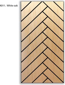 Freja Zajszigetelő falipanel 120x60x0,9cm - világos tölgy és parketta mintás - sötét tölgy