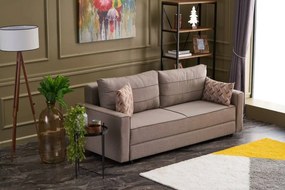 Design kihúzható kanapé Sanjay 215 cm krém