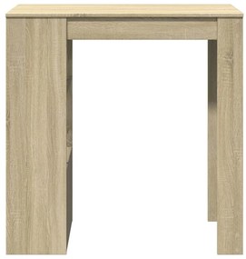sonoma tölgy szerelt fa bárasztal tárolókkal 102x50x103,5 cm