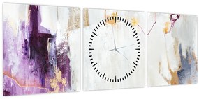 Kép - Absztrakció (órával) (90x30 cm)