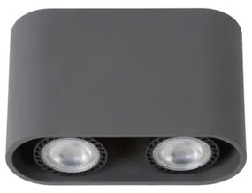 Lucide 09914/10/36 - LED Spotlámpa BENTOO 2xGU10/5W/230V szürke