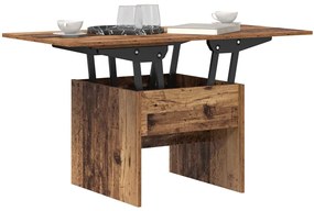 vidaXL Dohányzóasztal Öreg fa 55 x 54,5 x 45 cm Faanyag