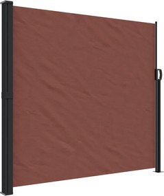 vidaXL barna behúzható oldalsó napellenző 180 x 500 cm