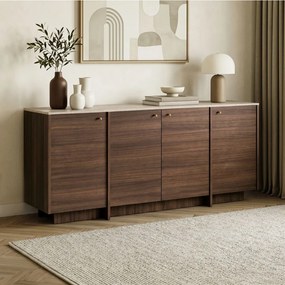 Varen - Travertine, Milano Walnut