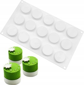 3D szilikon öntőforma fagylalt puding mousse 15 lyukú