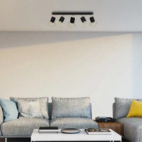 Spotlámpa DANTE 5xGU10/25W/230V fekete/arany