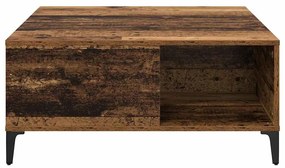 vidaXL Dohányzóasztal Öreg fa 80 x 80 x 36,5 cm Faanyag