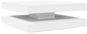 fehér dohányzóasztal 360 fokban forgatható 90x90x34,5 cm