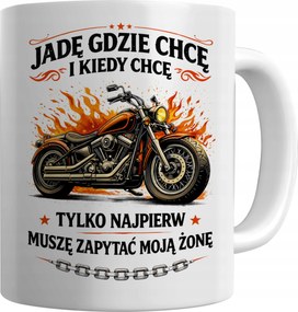 Fehér Bögre A Férjemnek Oda Megyek, Ahová Akarok, És Amikor Vicces Bögrét Akarok A Férjemnek