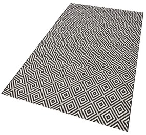 Karo fekete-fehér kültéri szőnyeg, 200 x 290 cm - NORTHRUGS