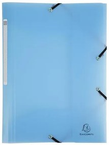 Gumis mappa, PP, A4, EXACOMPTA Chromaline Pastel, kék (EX55172E)