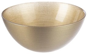 Orion Golden üvegtál, átmérő 15 cm, 15 cm átmérőjű