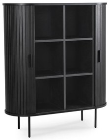 Komoda Dwudrzwiowa Rozsuwana 100 cm TRISH Czarna