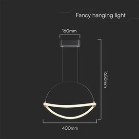 LED Csillár zsinóron LED/12W/230V 4000K