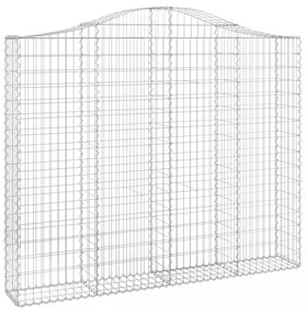 5 db íves horganyzott vas gabion kosár 200x30x160/180 cm